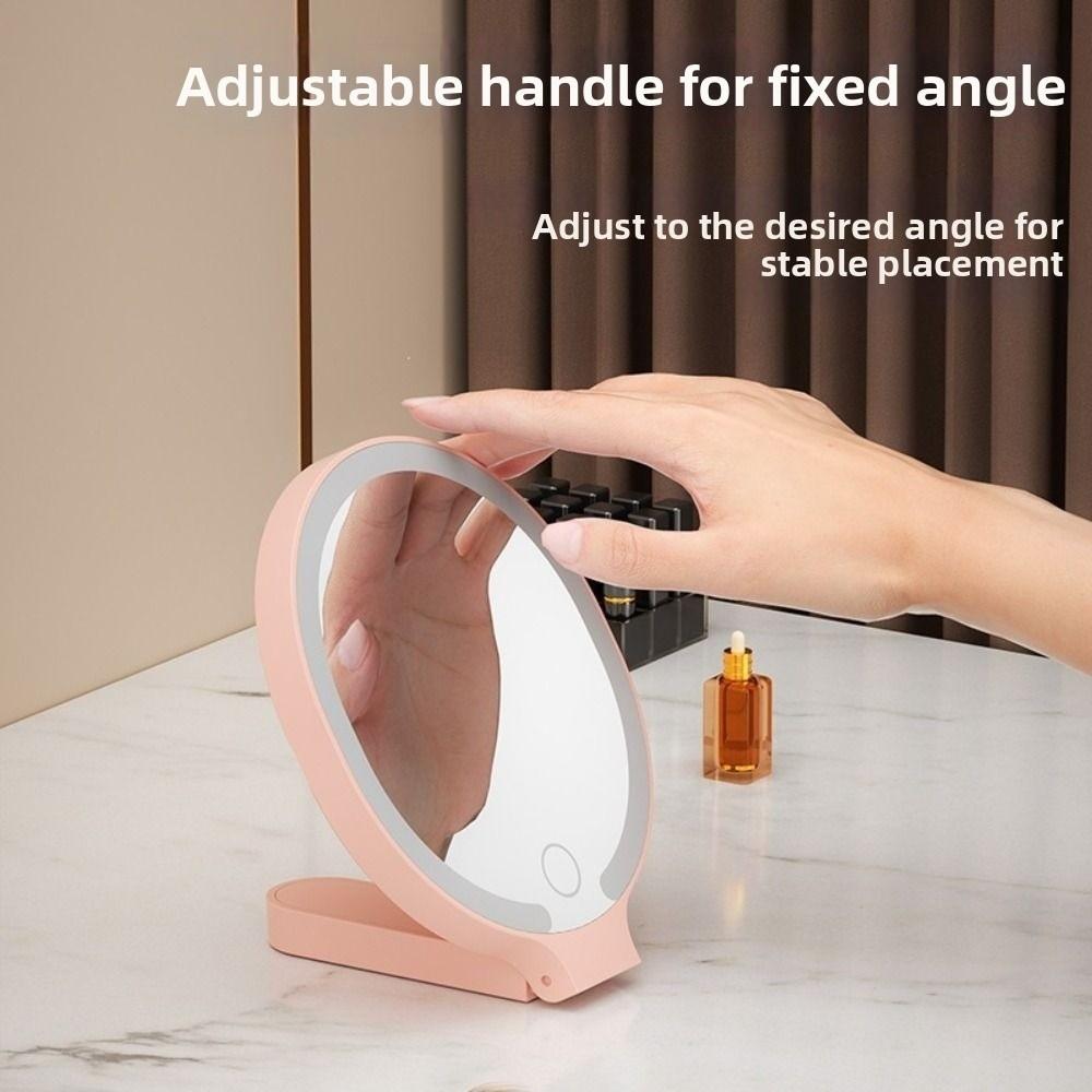 3 Color Dimmable Lights LED Makeup Mirror  Cosmetic Mirror with Fill Light  Home Use