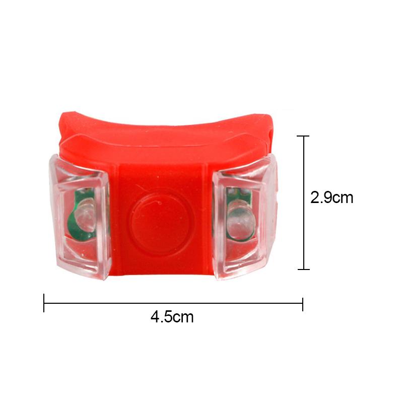 

Светодиодный передний фонарь для велосипеда, силиконовый фонарь на переднее и заднее колесо, вспышка, предупреждающий свет, аксессуары для велосипеда, водонепроницаемый задний фонарь красный