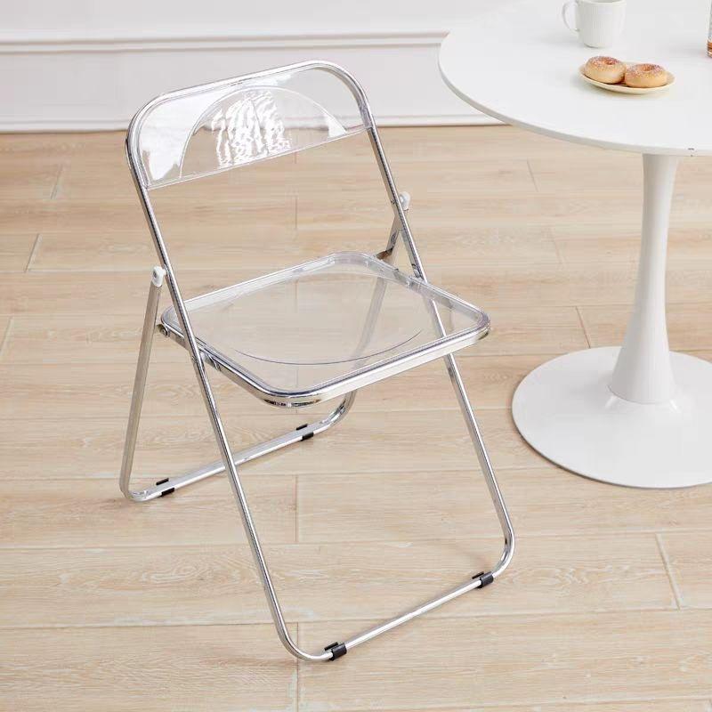 Acrylic Transparent Chair for Photos - Stylish, Portable, Light Luxury Coffee & Dining Chair, Ins Style.