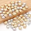 100pcs/lot Gold Color Heart Charms CCB Plastic Charm Beads For Jewelry Making DIY Bracelet Earring Necklace Pendant Accessories
