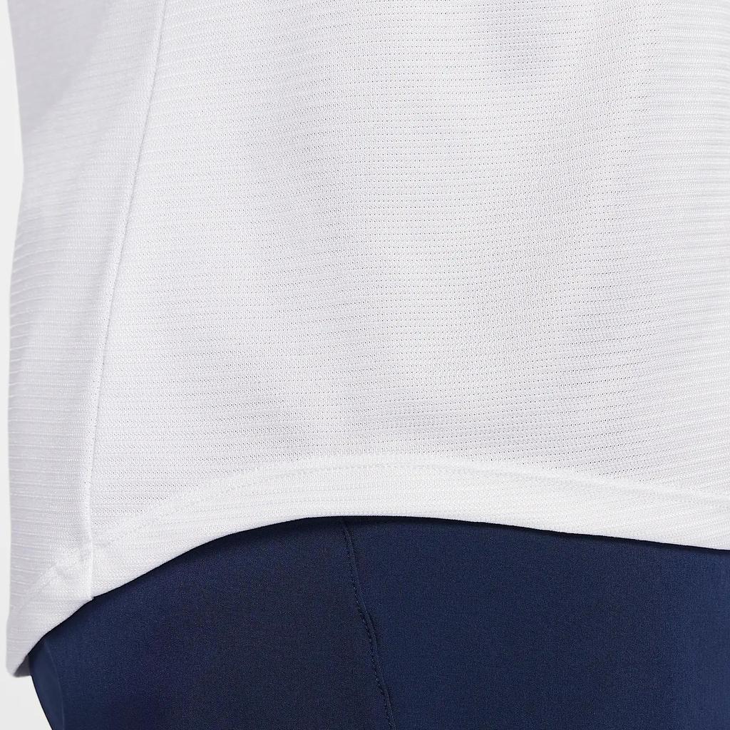 Nike Rafa Challenger Comfortable Fashion Casual Versatile Tennis Shirt Men tops White Finn-Blue DV2888-101