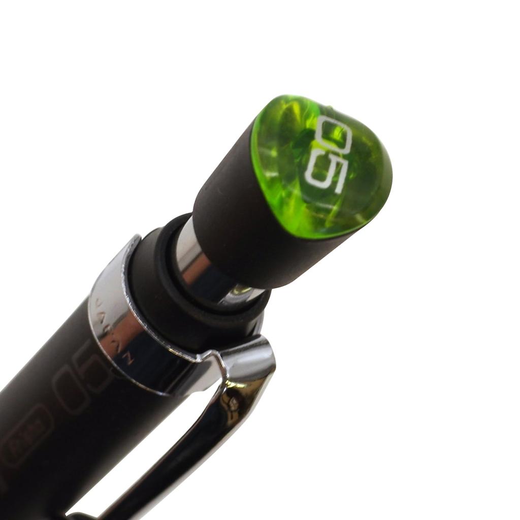 Zebra Mechanical Tecto Pencil, Two-Way, 0.5mm, Black/Green, MA41-23-BKG