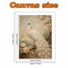 Pearl Art Painting Home Wall Decor White Peacock Pearl Gemstone Painting Picture Crafts Adult/Beginner Gift Creative Home Decor Unframed