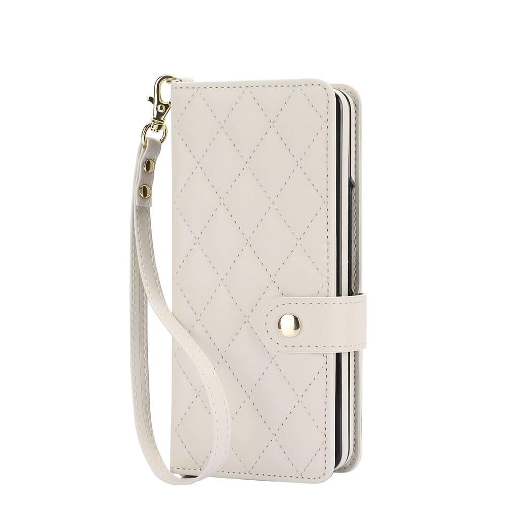 Wallet Case for Samsung Galaxy Z Fold 7 Flip Cover, with S Pen Holder, Multiple Card Slots, Kickstand, Full Protective Case