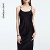 LANCY Triacetate Elegant Cooling Strap Slip Dress