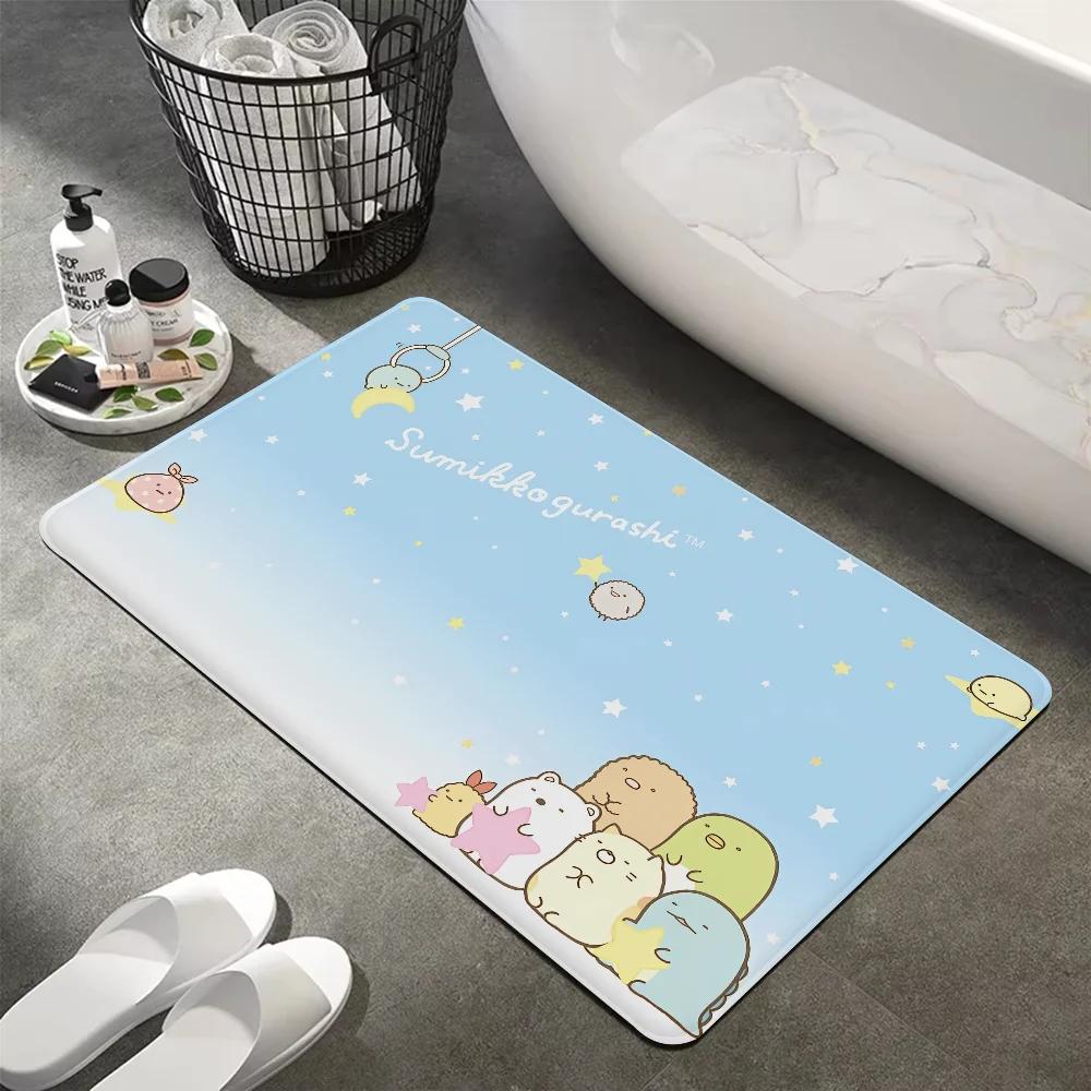 Sumikko Gurashi Cute Carpet Children'S Bedroom Living Room Bathroom Entrance Anti Slip Decoration Door Mat Household Small Rug