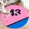 Alpine F1 Round Area Rug,Carpet Rug for Living Room Bedroom Sofa Playroom Decor,Non-slip Floor Mat