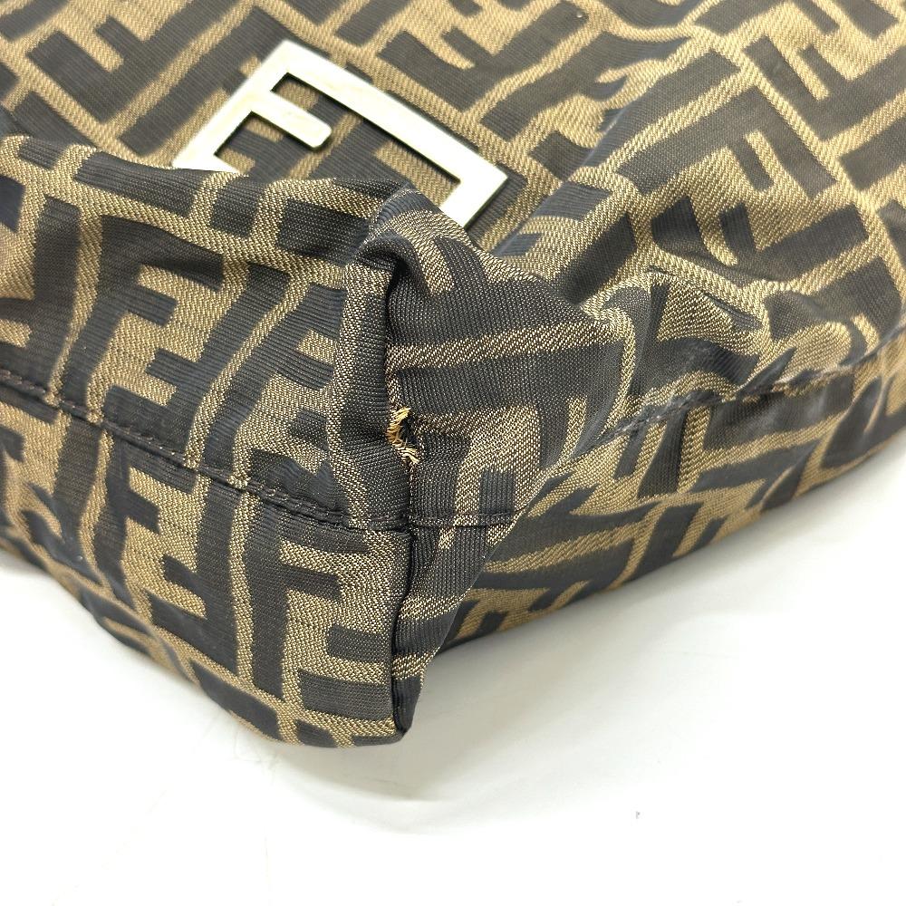 Fendi Zucca Pattern Logo Hardware Hand Bag, All-Over Print Shoulder Bag Tote Bag