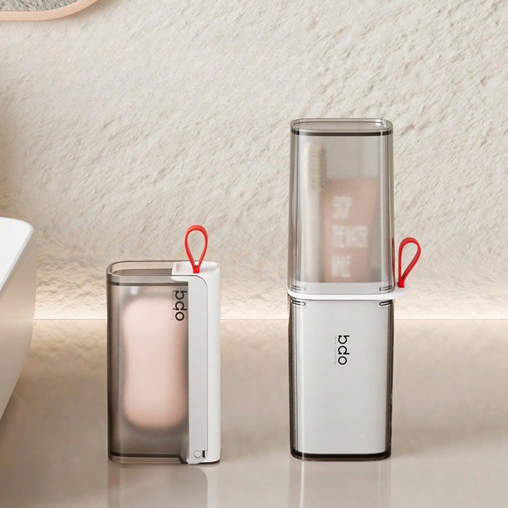 Travel Wash Set Toothbrush Toothpaste Storage Box Tooth Box Soap Box With Lid Portable Light Luxury
