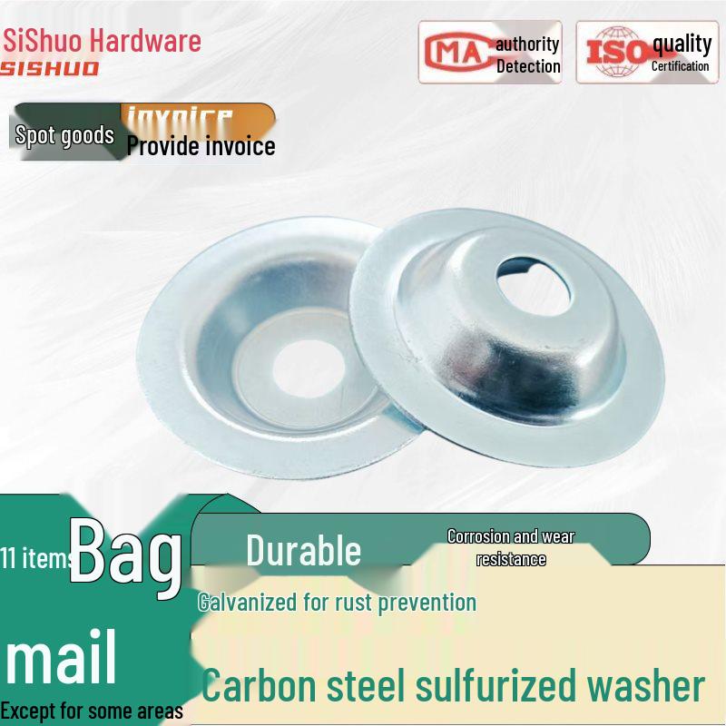 

Galvanized Concave-Convex Fish Eye Hat and Flat Washer Set 5x20x1 (5 pcs)