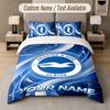 Brighton & Hove Albion Football Design Bedding Set Custom Text 1 Duvet Cover & 2 Pillow Cases