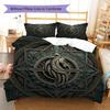 MayanMagicTotems Pattern Bedding Quilt Set Quilt Cover Pillowcase Home Decoration Birthday Gift (1 * Duvet Cover + 2 * Pillowcase, Without Core)