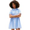 Tommy Hilfiger Retro Sweet Ruffled Loose Doll Collar Commuter Short Sleeve Dress Women dresses DW0DW22995
