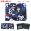 Blue Lock Anime Card Holder Colorful Print Short Wallet Folded Leather Purse 1pcs