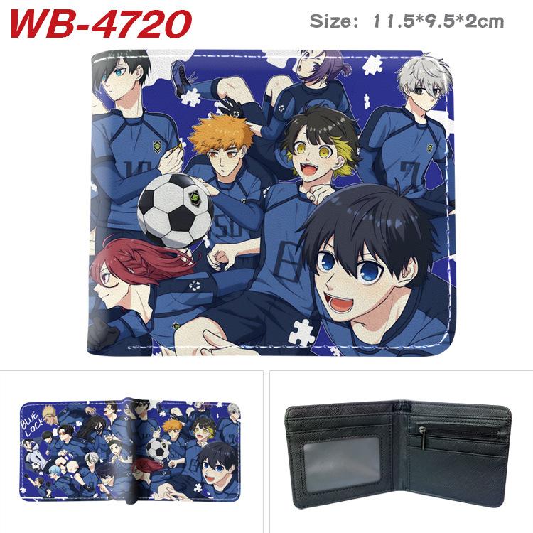 Blue Lock Anime Card Holder Colorful Print Short Wallet Folded Leather Purse 1pcs