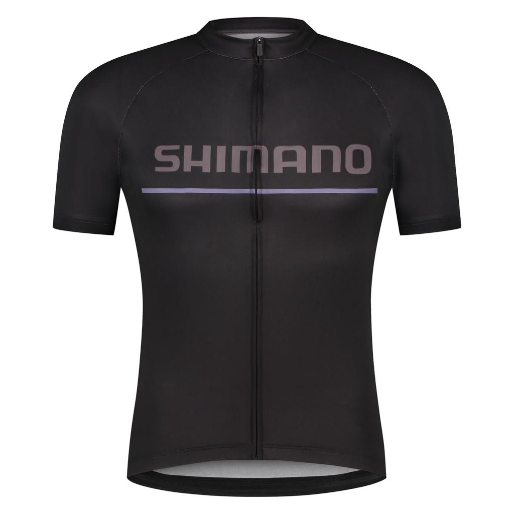 SHIMANO Cycling Jersey LOGO Short Sleeve Jersey Black XS Recommended (European Size) Height 157-167cm