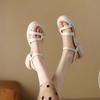 Fashion Women's Thick Heel Roman Sandals High Heels Summer New Style Waterproof Platform Chunky Heel Comfortable Sensation Leather Shoes