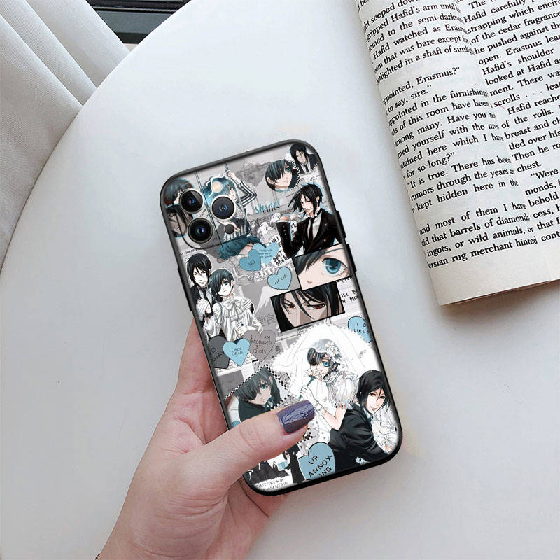 

JO6 Black Butler Phone Case for Samsung A35 A25 A24 A15 A05S A05 M55 M35 M15 A06 A16 A02 A12 A13 A10 A20 A30 A22 A31 A32 A33 A41 A42 A50 Samsung A13 4G безодня