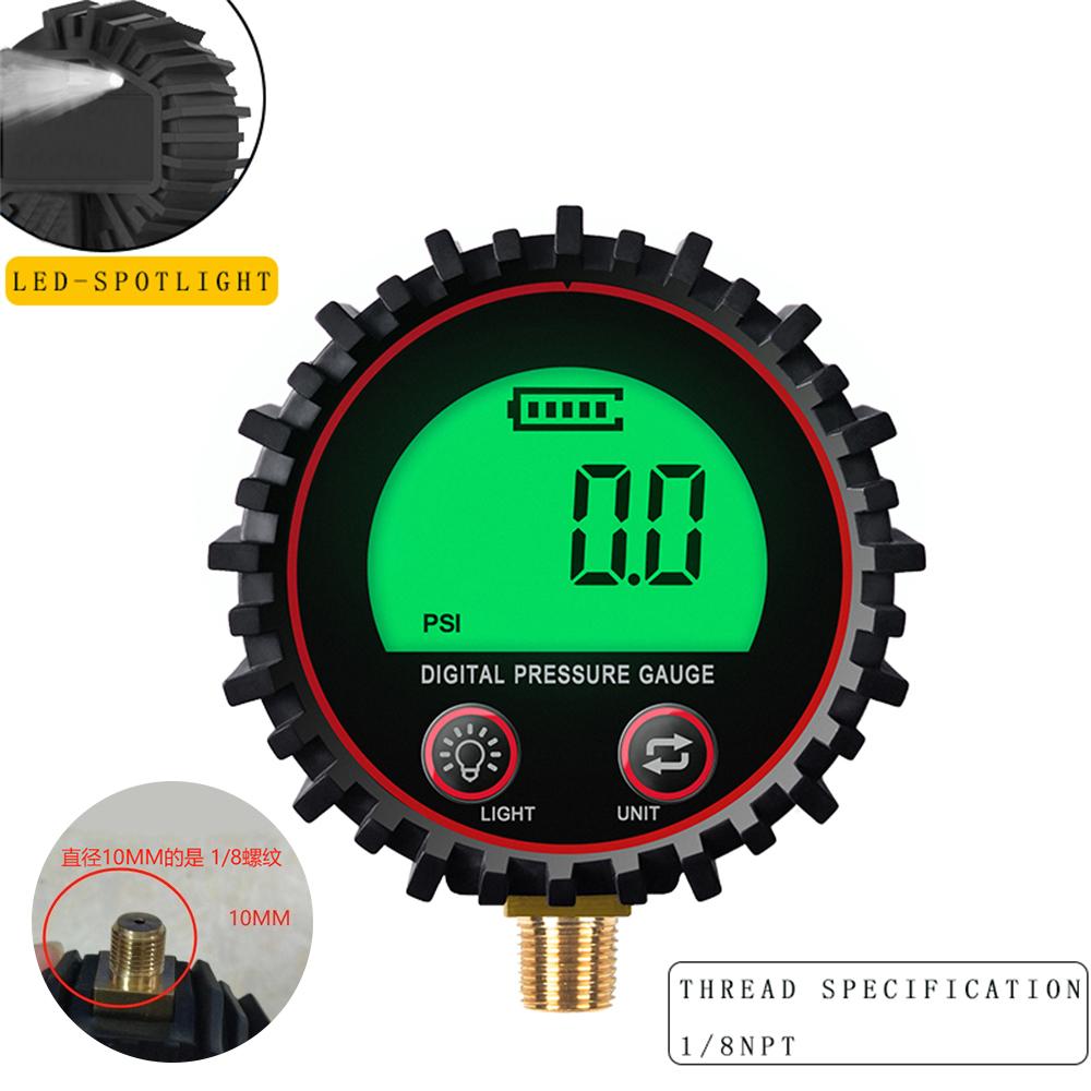 0-200PSI Digital Tyre Tire Air Pressure Gauge LCD Manometer Pressure Gauge With LED Light For Car Truck Motorcycl Accessories