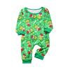 Parent-child Christmas Print Home Suit Long-sleeved Top And Pants
