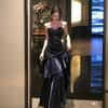 Real Shot Mermaid Ji Lotus Leaf Edge High-end Suspender Dress Purple Bar Mitzvah Banquet Dress Birthday Party Dress