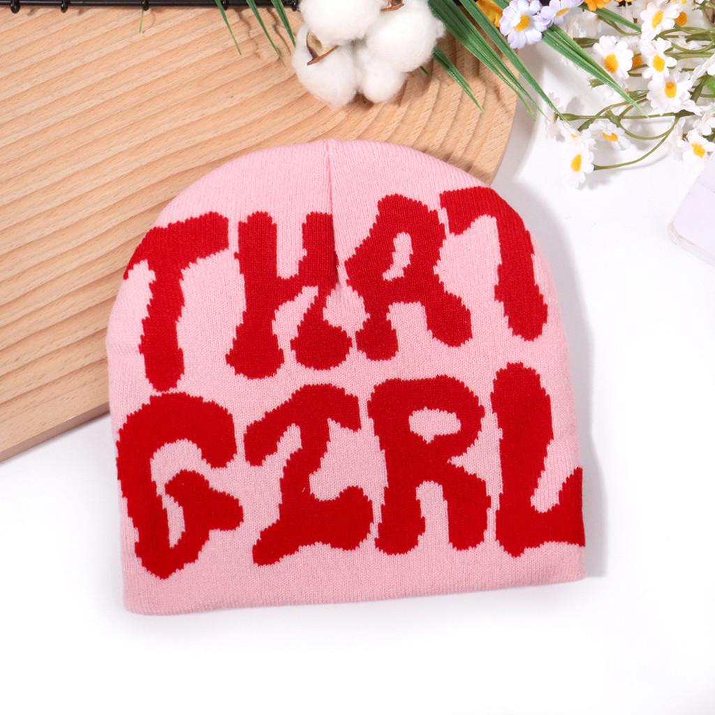 Knit Hat With Letter Embroidery For Winter Warmth Casual Unisex Street Style