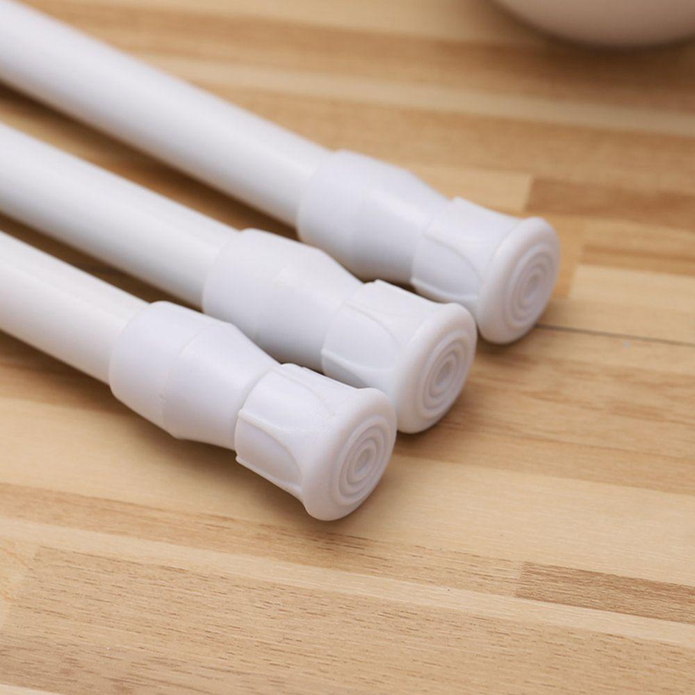 3PC Multi Purpose Net Voile Tension Curtain Rail Pole Net Rods Spring Loaded Extendable Telescopic Hanging Rods