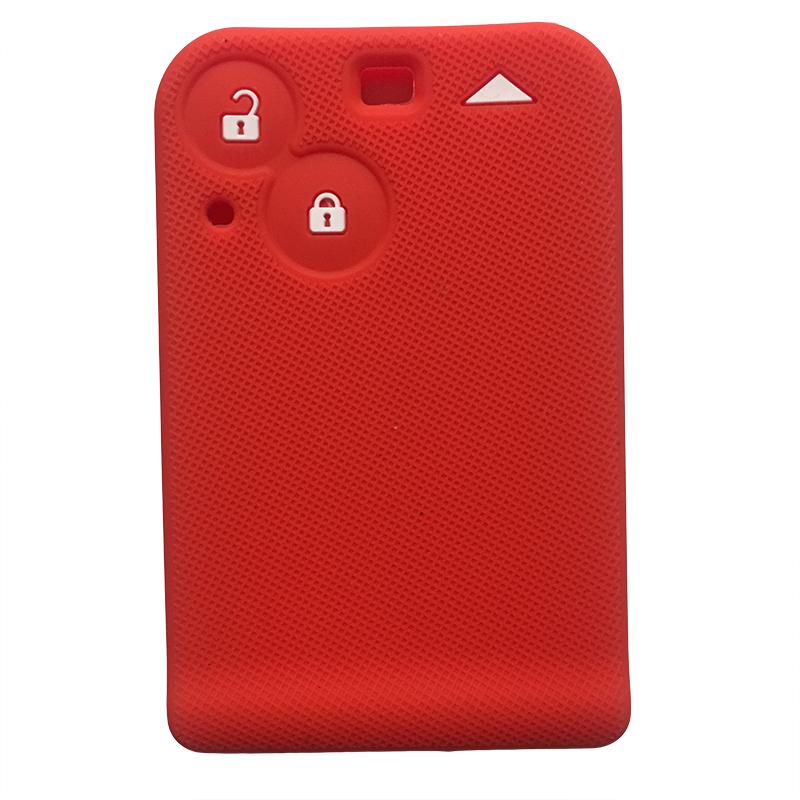 

For Renault Megane 4 Espace Laguna 2 Vel Satis Key Case Silicone Cheap Case for Keys Card Car Key Case Protection Skin BAG красный