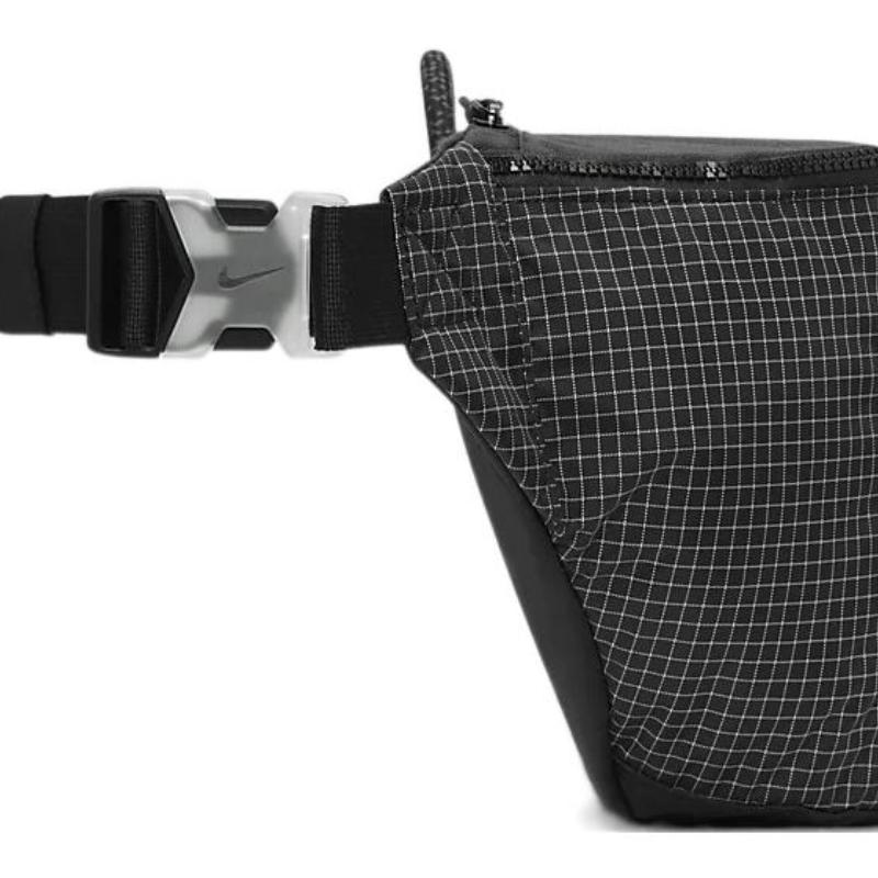 Nike Nylon Shoulder Bag, Fanny Pack Unisex Black Casual CV1411-011