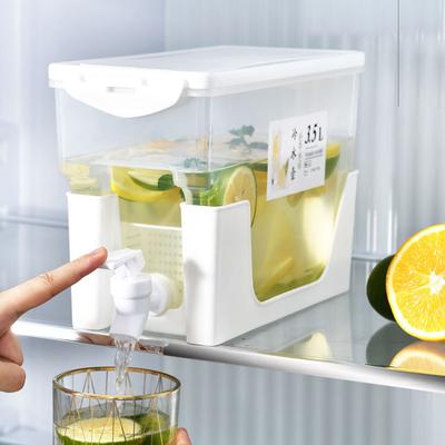 3,5L Saft-Limonaden-Spender Auslaufsicherer Getränke-Spender mit Zapfhahn Saftbehälter für Kühlschrank für Partys Ständer & Täglichen Gebrauch