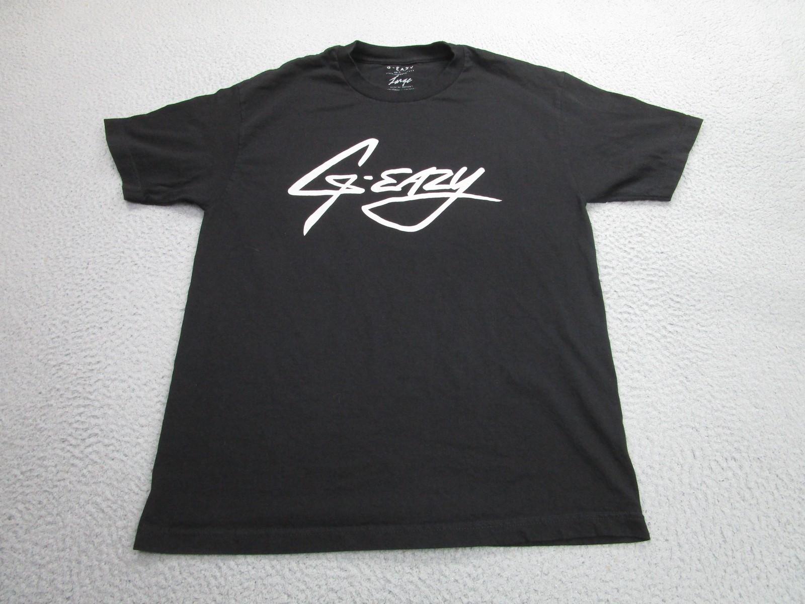 G-Eazy Shirt Mens Large Black Graphic Logo Rap Hip Hop Tee Designed California S