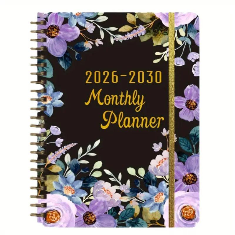 1pc 2026-2030 Long-Term Planner -  5-Year Edition 2026-2030 - Pages - for Home, Office, or Gift - Includes Federal Holidays, High-Quality Paper