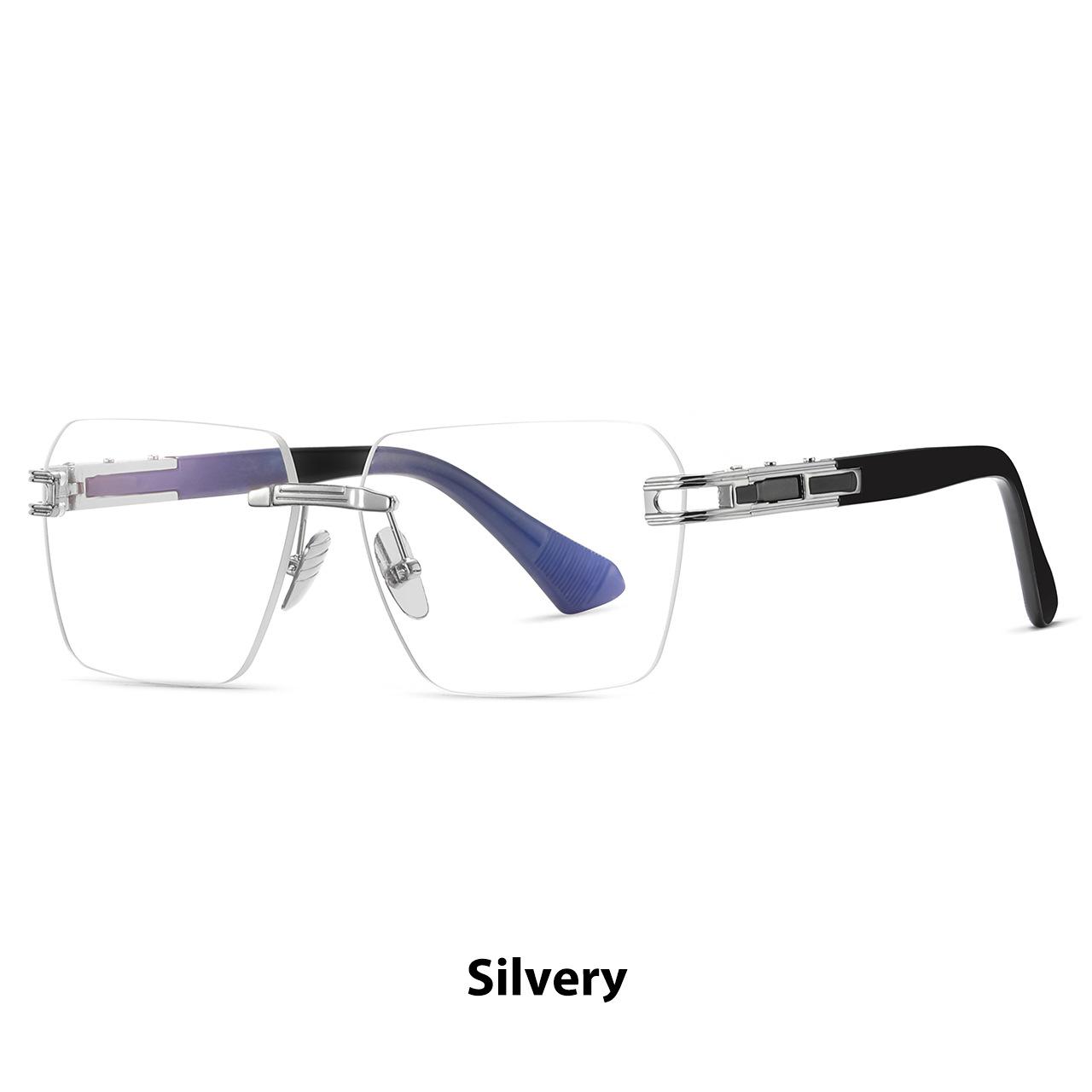 

Retro Square Glasses Dt Square Rimless Glasses, Men S And Women S Literary Sunglasses regular