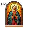 Exquisite Acrylic Table Centerpiece Catholic Statue Ornament, Tabletop Centerpiece, Freestanding Christian Unique Office Desk Accessories Religious