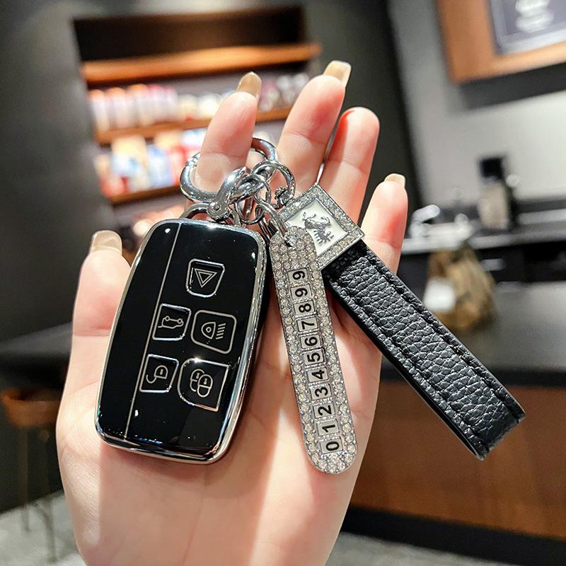 Husă Cheie pentru Land Rover Discovery Sport Range Rover Evoque Freelander Defender Jaguar Husă cu Cataramă