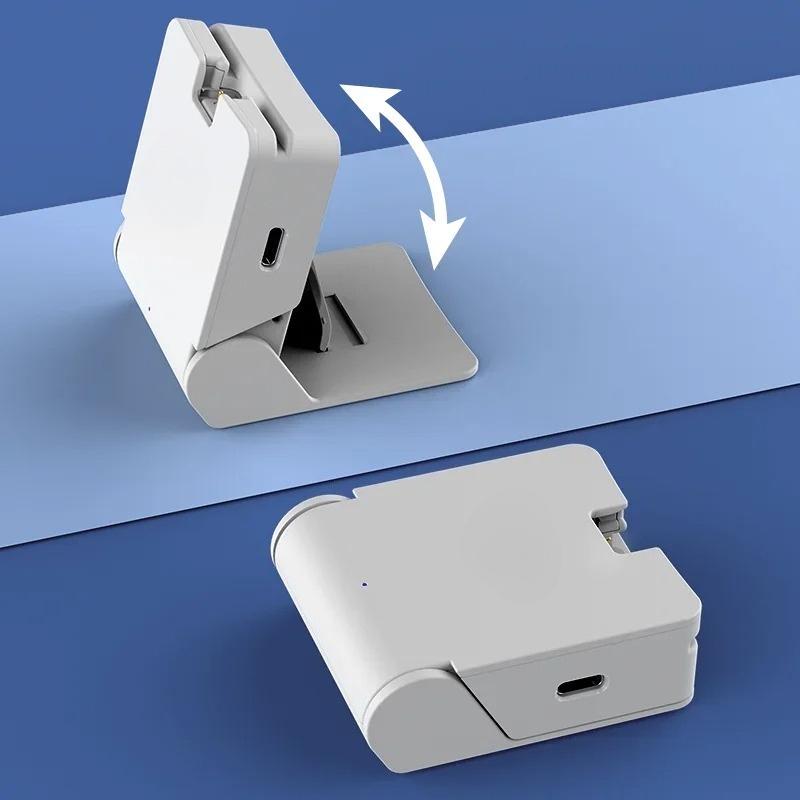 Convenient Foldable Mini Charging Stand for PS5 Portal Console with Type-C Charging Input&Out Port