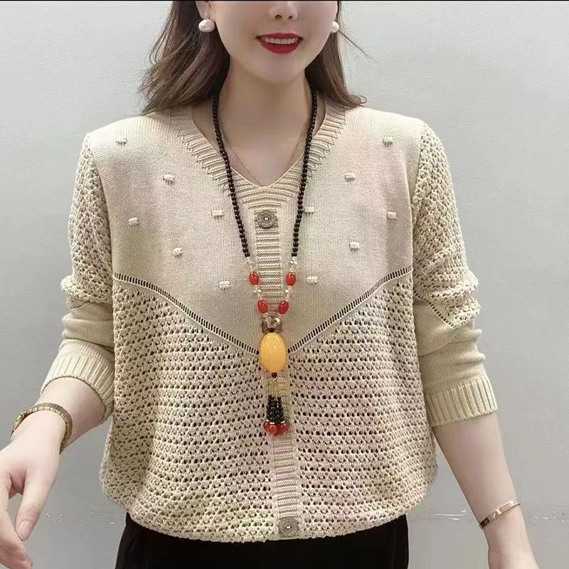 

Женский универсальный стильный пуловер свободного кроя, тонкий базовый свитер 3XL