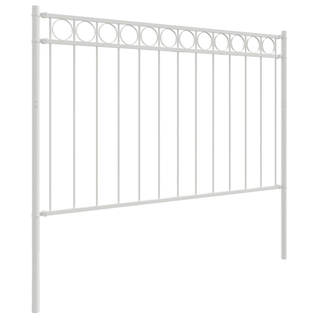 ASSEN Fence Panel White 170 x 150 cm Steel