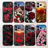 Beautiful Rose Silicone Phone Case For iPhone 17,16,15,14,13,12 X XS Plus Pro Max Shockproof Soft Cover