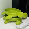 1/2Pcs Tortoise Soap Dish PP Material Soap Holder Shower Bathroom Kitchen Anti-Slip Soap Tray Home Decor