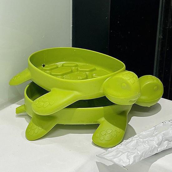 1/2Pcs Tortoise Soap Dish PP Material Soap Holder Shower Bathroom Kitchen Anti-Slip Soap Tray Home Decor