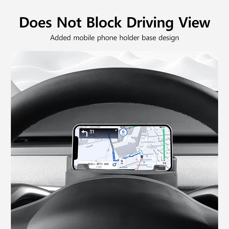 Steering Wheel Silicone Glasses Case For Tesla Model Y 3 Car Navigation Mobile Phone Holder Automotive Interior Accessories