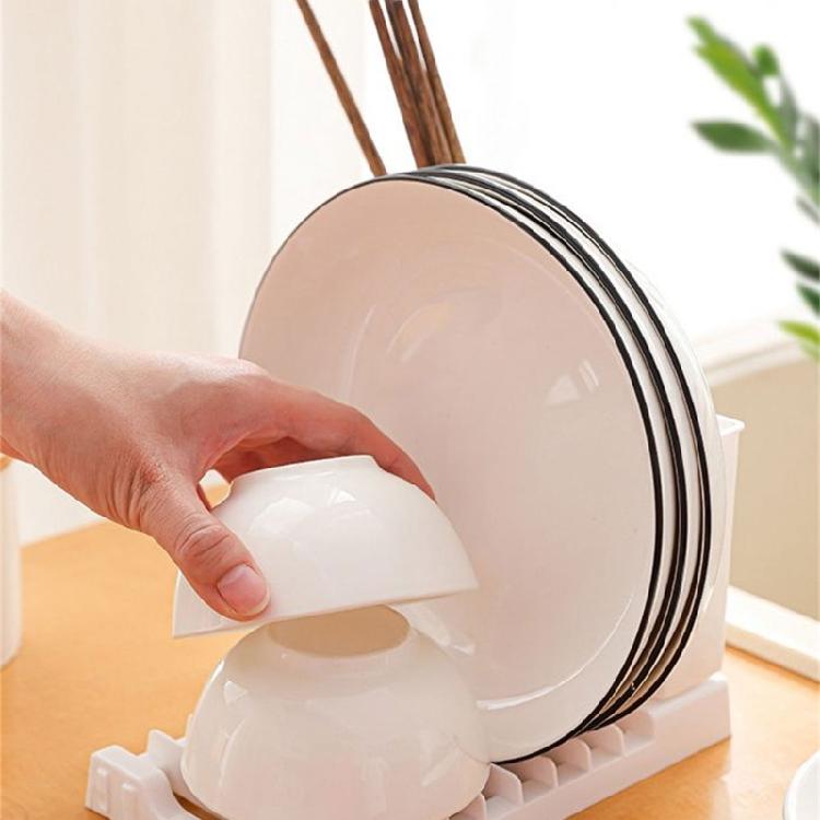 Versatile Use Dish Drying Storage Rack Kitchen Supplies with Protective Skid Feet Large Capacity for Most Kitchens