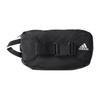 Adidas Zipper Closure Letter Logo Waist Bag Unisex Waist Bag Black AJ9974