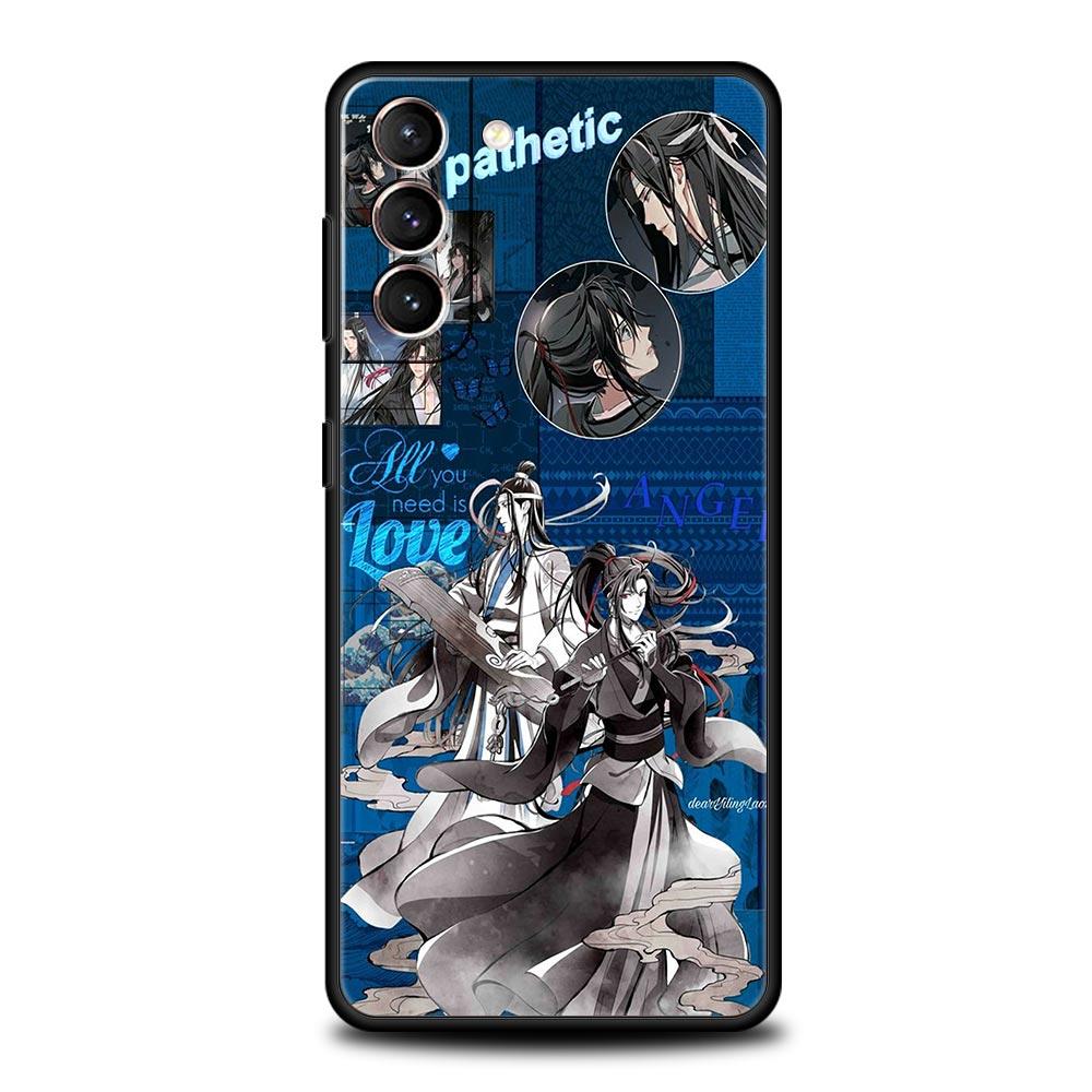 Anime Mo Dao Zu Shi MDZS Phone Case For Samsung Galaxy S22 S21 S20 Ultra FE 5G S10E S10 S9 S24 Plus S23 Cover Black