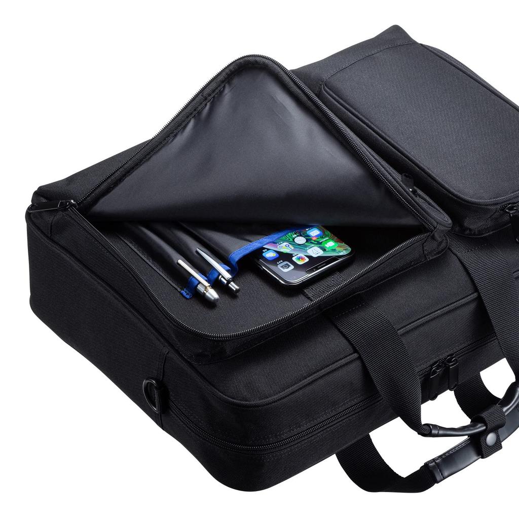 Sanwa Supply Business Bag 3-Way (13.3-inch Wide, Black) BAG-3WAYT2BKN