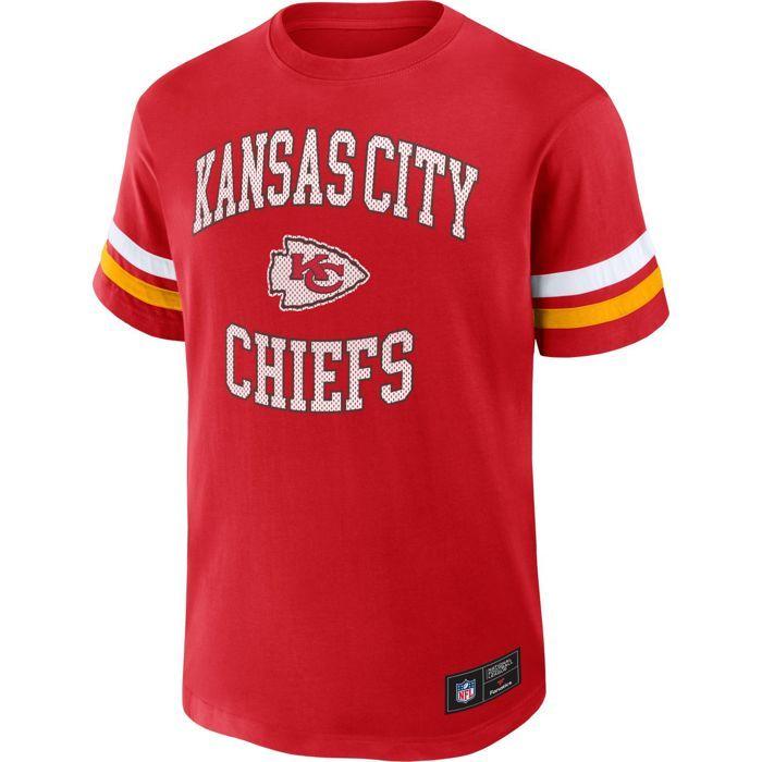 Koszulkka kibica - FANATICS - Kansas City Chiefs - 100% bawełna - Krótki rękaw - Design retro