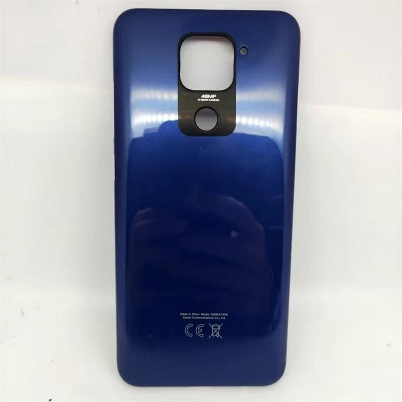 For Xiaomi Redmi Note 9 Battery Cover Back Panel Rear Housing For Redmi 10x 4G Back Battery Cover синий