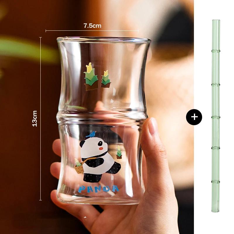 Hrnek na ledovou kávu se slámkou Espresso Sklenice na víno Hrnky Hrnky Sklenice na pití whisky na vodu Hrnky Šálky Pivo Roztomilé Čajové nádobí Boba Led