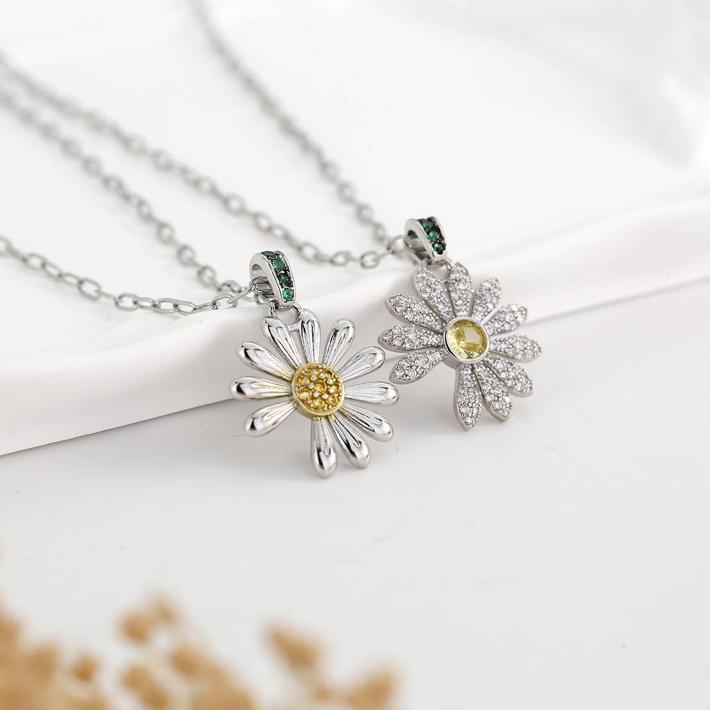GD Star Style Kwon Ji-yong Limited Daisy Necklace [High Version] Unisex Diamond Pendant Chain